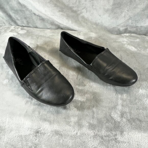 Style & Co womens size 6M leather black slip on loafers - Picture 11 of 16